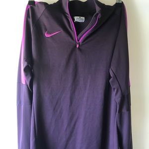 Nike DriFit Purple Quarter Zip Jacket